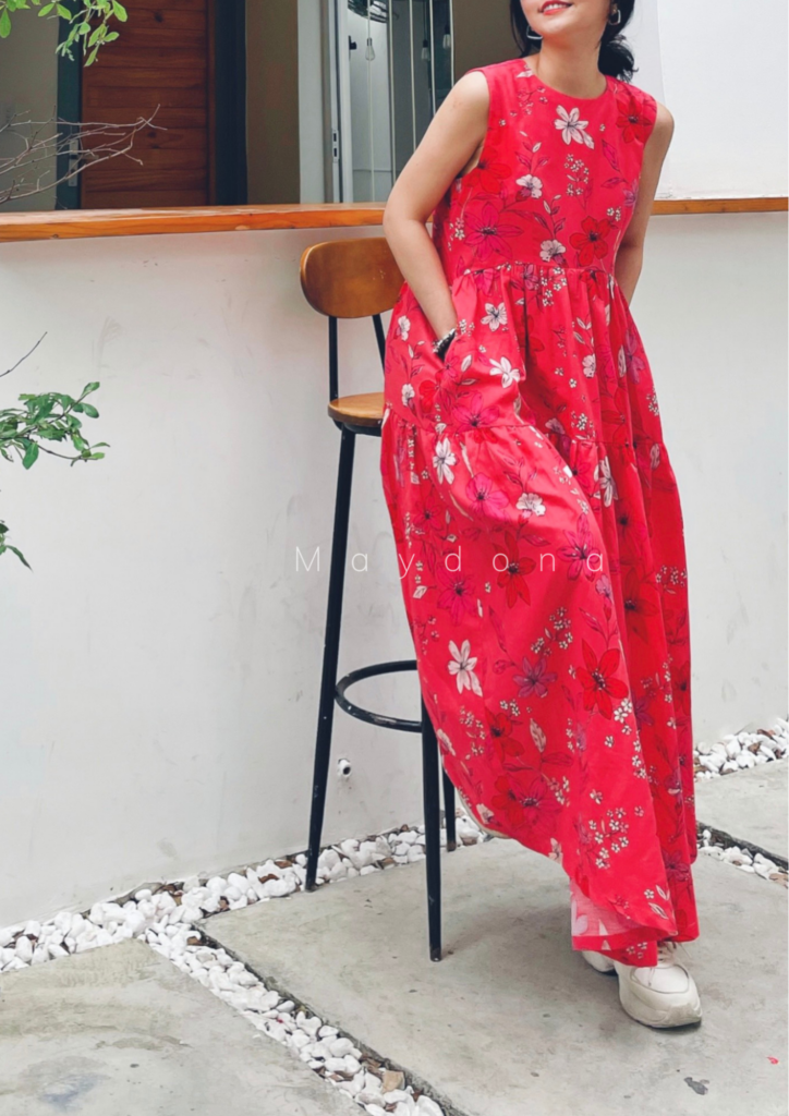 đầm linen công sở10