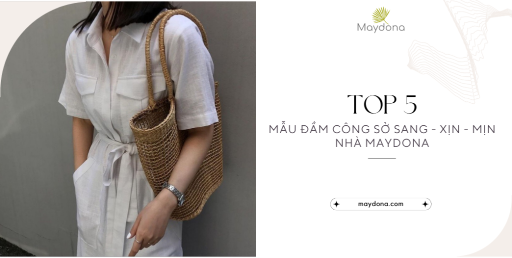 đầm linen công sở