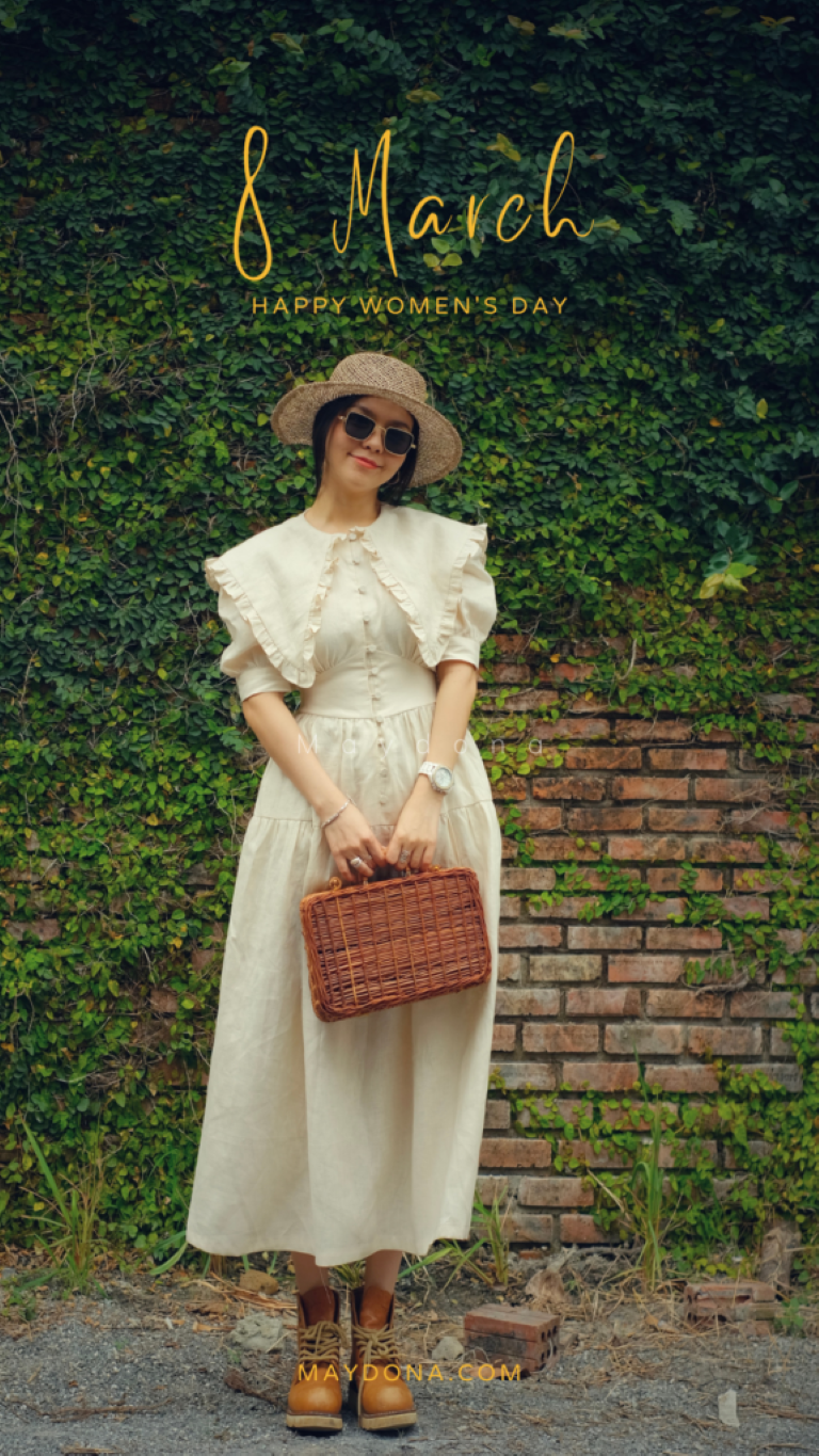 đầm linen công sở12