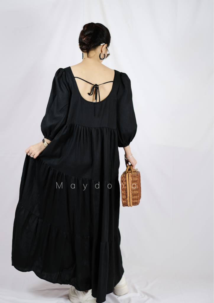 đầm linen công sở9