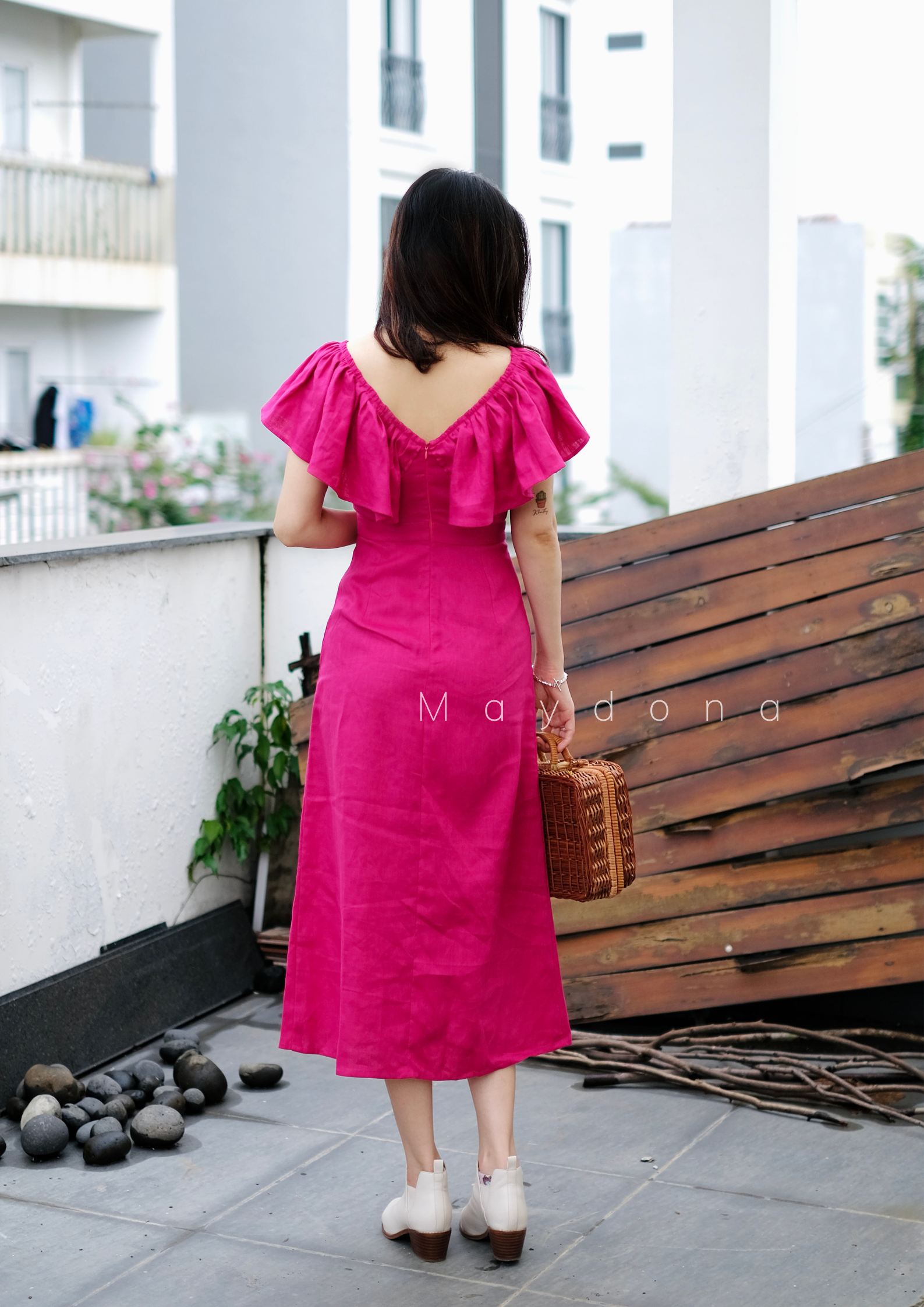 Đầm linen thêu tay | Shopee Việt Nam