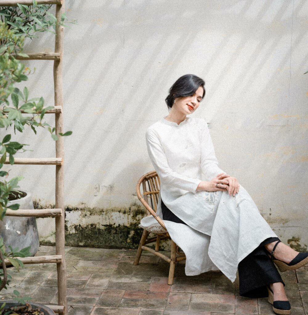 Áo dài linen2