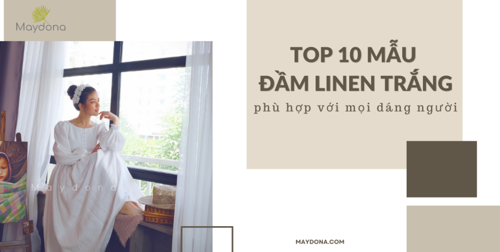 đầm linen trắng