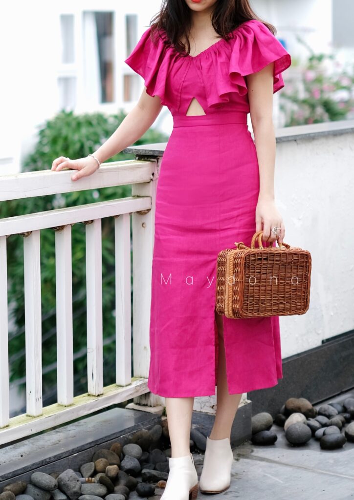 mẫu đầm linen đẹp3