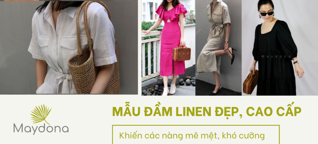 mẫu đầm linen đẹp