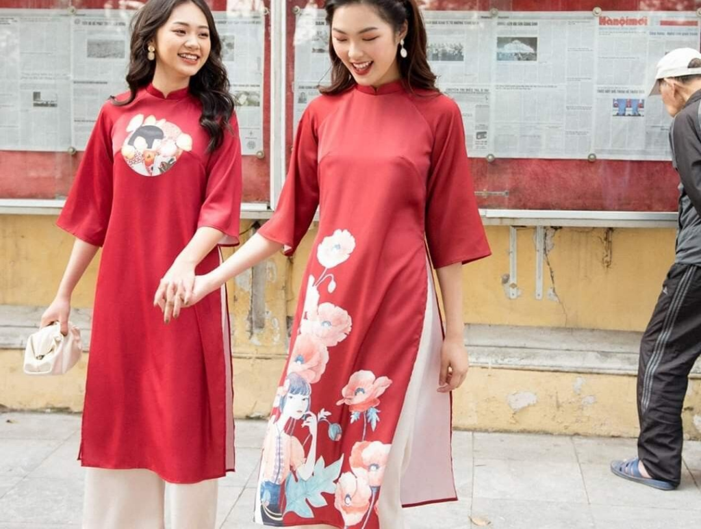 áo dài cách tân vải linen4