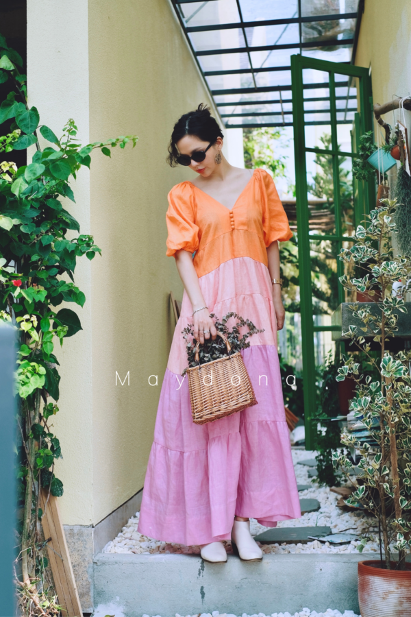 đầm linen nhiều màu