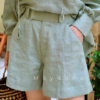 quần short linen túi chéo